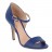 sandales à talons et grand contrefort cuir bleu cobalt 10 cm