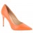 escarpins coupe classique talons fins cuir orange 10 cm