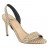 sandales à talons bride arrière élastique cuir et textile beige et noir 10 cm