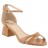 sandales talons blocs bride avant croisée cuir camel 06 cm