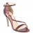sandales à talons lanières latérales cuir et cuir métallisé bordeaux 10 cm
