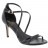 sandales double bride contrefort cuir noir 09 cm