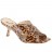 mules brides croisées cuir léopard 07 cm