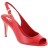 peep toes classiques cuir rouge 10 cm