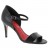sandales  à talons cuir noir 08 cm