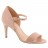 sandales  à talons cuir beige rosé 08 cm