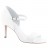 sandales  à talons cuir blanc 08 cm