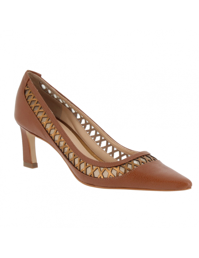 escarpins nubuck camel